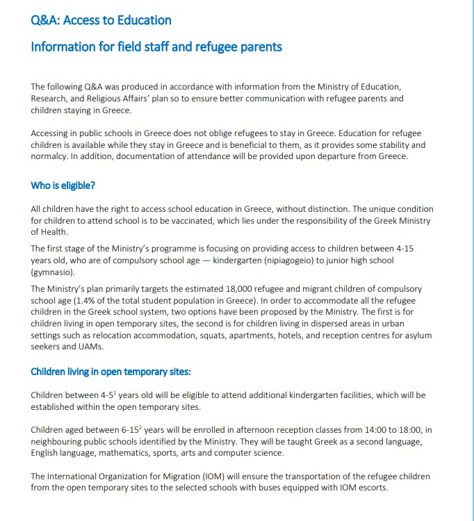 Educational Q&A document snap